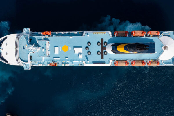 Il traghetto Mega Victoria della Corsica e Sardinia Ferries, uno di quelli impiegati nelle attività di monitoraggio di Conceptu maris. Foto – Corsica e Sardinia Ferries